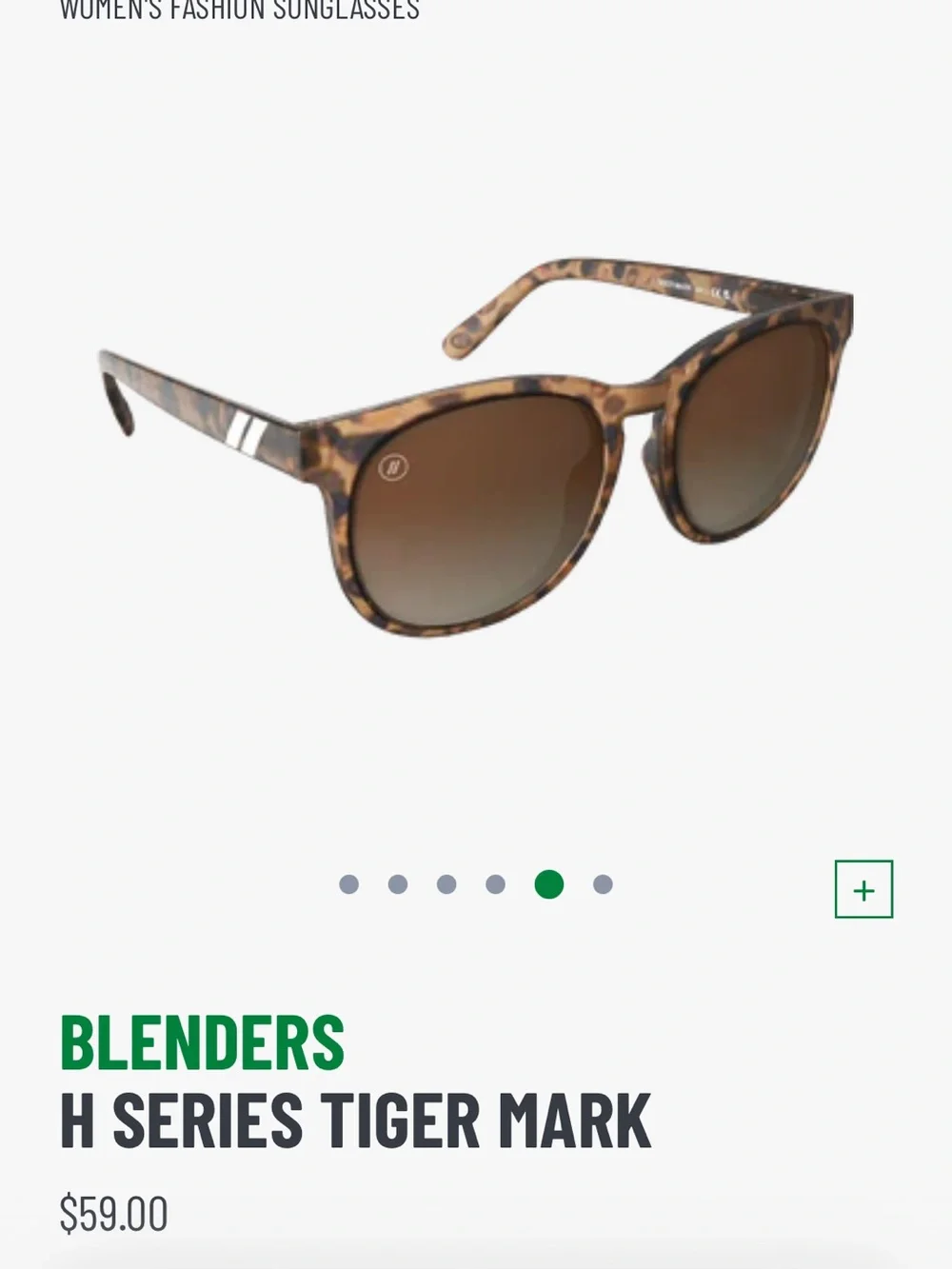 BLENDERS EYEWEAR H Series Tiger Mark Sunglasses — Brown Tortoise